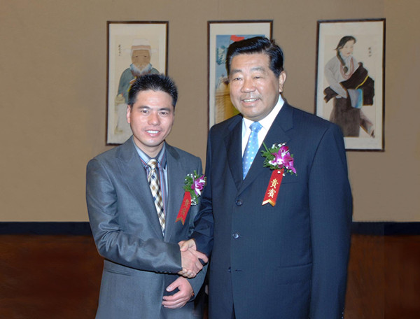 原中共中央政治局常委、全国政协主席贾庆林接见蒋锡培。